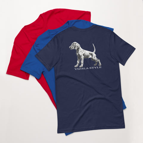 Vizsla Style Puppy w/ Light Text T-Shirt