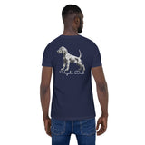 Vizsla Style - Vizsla Dad & Puppy w/ Light Text T-Shirt