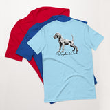 Vizsla Style - Vizsla Dad & Puppy w/ Dark Text T-Shirt