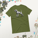 Vizsla Style - Vizsla Mom & Puppy w/ Dark Text T-Shirt