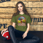 Vizsla Hikes: Paws On The Path Dog t-shirt