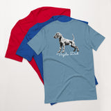 Vizsla Style - Vizsla Dad & Puppy w/ Light Text T-Shirt