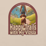 Happy Trails With My Vizsla w/ Hiker t-shirt
