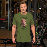 He's Not A What... He's A Vizsla (in Color) - All Around Sports T-shirt (Dk Text)