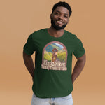 Vizsla Hiker: Tales, Trails & Tails Dog t-shirt