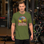 Vizsla Hiker: Tales, Trails & Tails Dog t-shirt