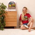 Vizsla Hiker: Tales, Trails & Tails Dog t-shirt