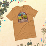 Vizsla Hiker: Tales, Trails & Tails Dog t-shirt