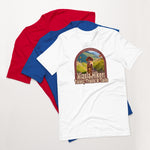 Vizsla Hiker: Tales, Trails & Tails Dog t-shirt