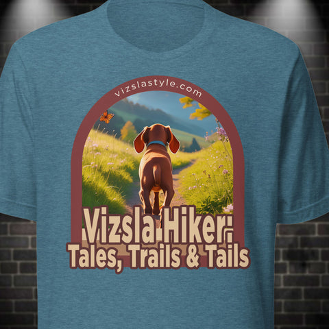 Vizsla Hiker: Tales, Trails & Tails Puppy t-shirt