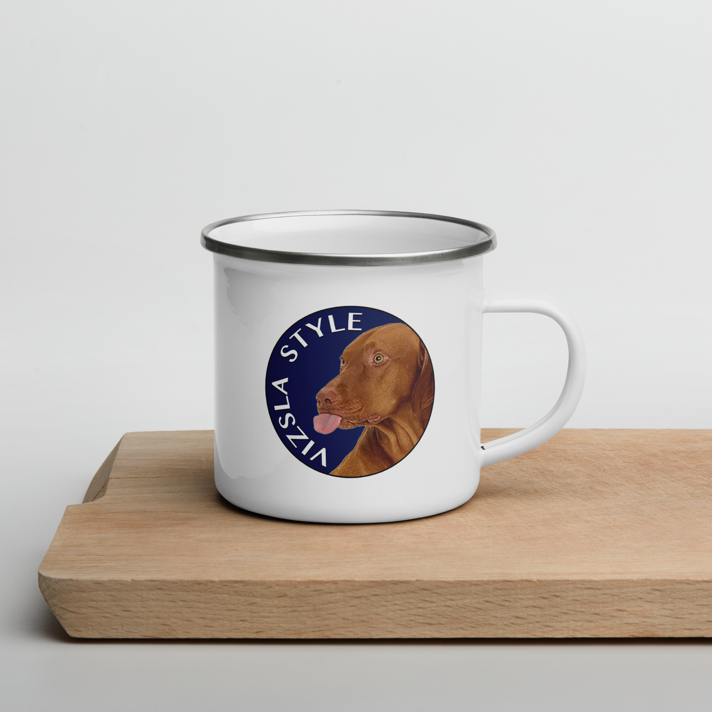 All About "T" Logo w/ Lake CDA Outdoor Adventure Enamel Mug