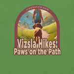 Vizsla Hikes: Paws On The Path w/ Hiker t-shirt