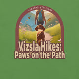 Vizsla Hikes: Paws On The Path w/ Hiker t-shirt