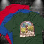 Vizsla Hiking: Steps And Sniffs Dog t-shirt