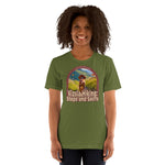 Vizsla Hiking: Steps And Sniffs Dog t-shirt