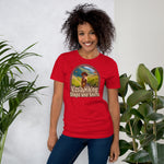 Vizsla Hiking: Steps And Sniffs Dog t-shirt