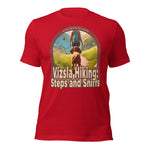 Vizsla Hiking: Steps And Sniffs w/ Hiker t-shirt