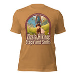 Vizsla Hiking: Steps And Sniffs w/ Hiker t-shirt