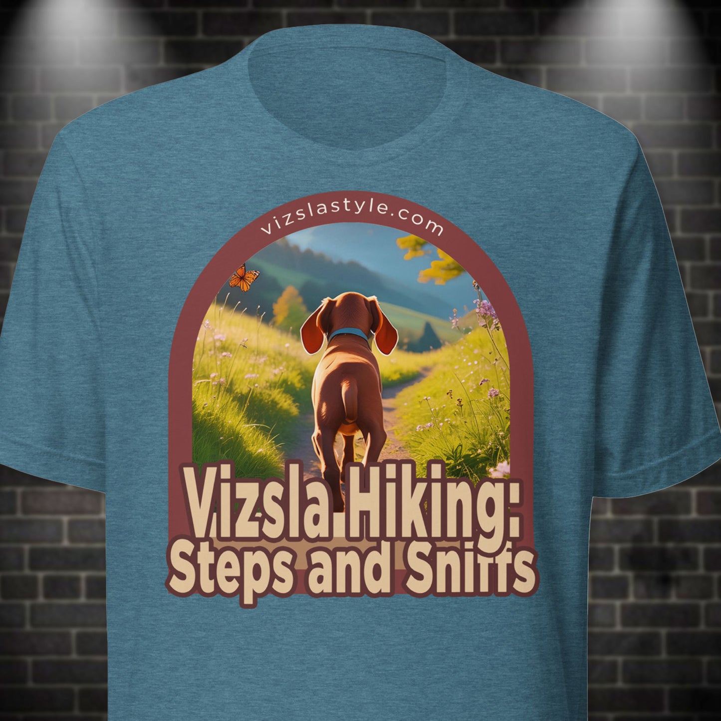Vizsla Hiking: Steps And Sniffs Puppy t-shirt