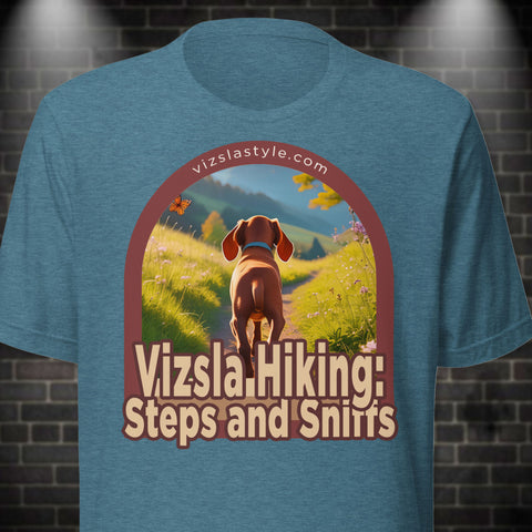 Vizsla Hiking: Steps And Sniffs Puppy t-shirt