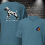 Vizsla Style Puppy w/ Light Text T-Shirt - 2 - Sided