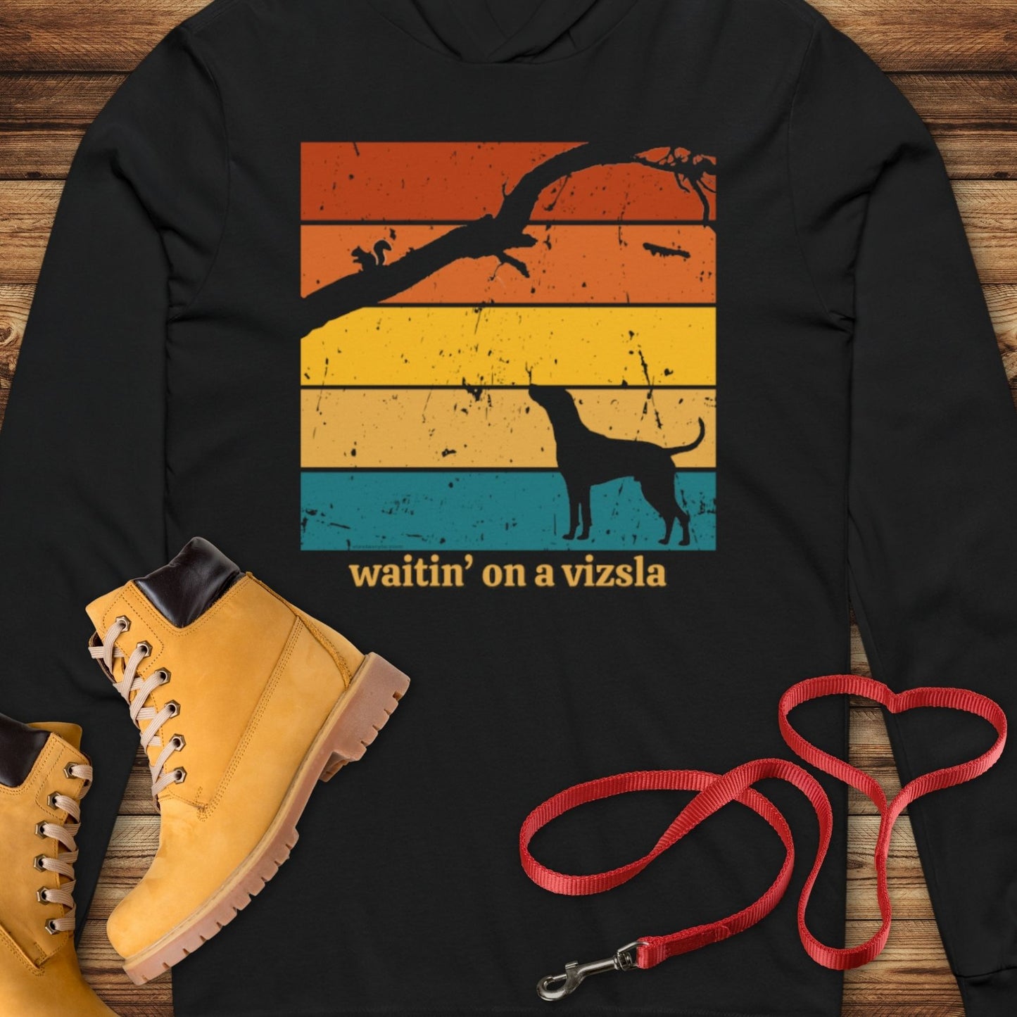 "waitin' on a vizsla"  Hooded T-Shirt