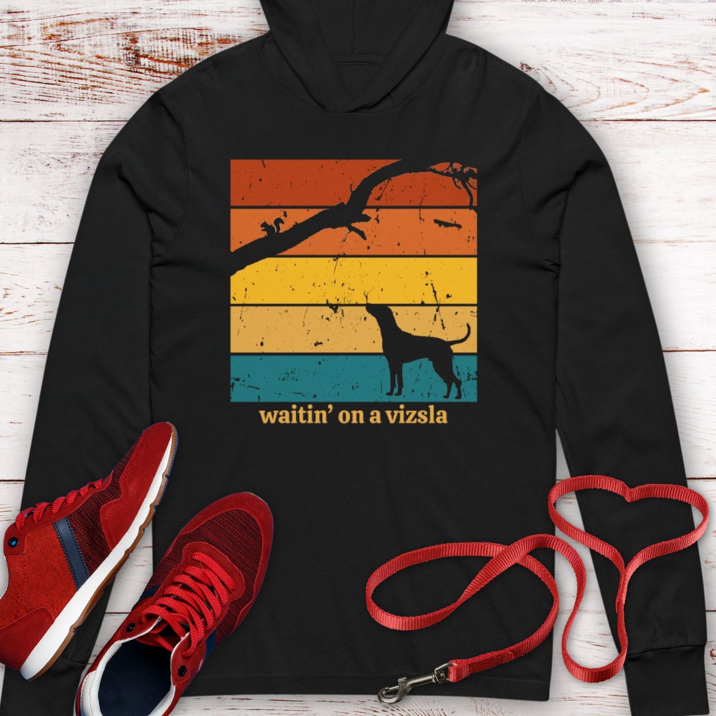 "waitin' on a vizsla"  Hooded T-Shirt