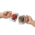 Happy Trails With My Vizsla Dog / New Vizsla Puppy White Glossy mug