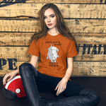 She's Not A What... She's A Vizsla! All Around Sports T-shirt (Dk Text)