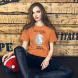 He's Not A What... He's A Vizsla - All Around Sports T-shirt (Dk Text)