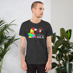 Love is a Sugar Faced Vizsla All Around Sports T-shirt (Lt Text)