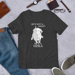 He's Not A What... He's A Vizsla - All Around Sports T-shirt (Lt Text)