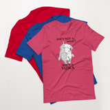 She's Not A What... She's A Vizsla! All Around Sports T-shirt (Dk Text)