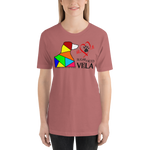 Love is a Sugar Faced Vizsla - All Around Sports T-shirt (Dk Text)