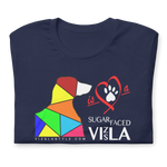 Love is a Sugar Faced Vizsla All Around Sports T-shirt (Lt Text)