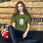 She's Not A What... She's A Vizsla! All Around Sports T-shirt (Dk Text)