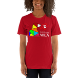 Love is a Sugar Faced Vizsla All Around Sports T-shirt (Lt Text)