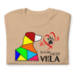 Love is a Sugar Faced Vizsla - All Around Sports T-shirt (Dk Text)