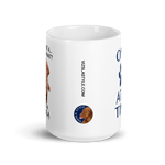 He's not a what? He's a Vizsla white 15oz. ceramic mug view of VizslaStyle Logo